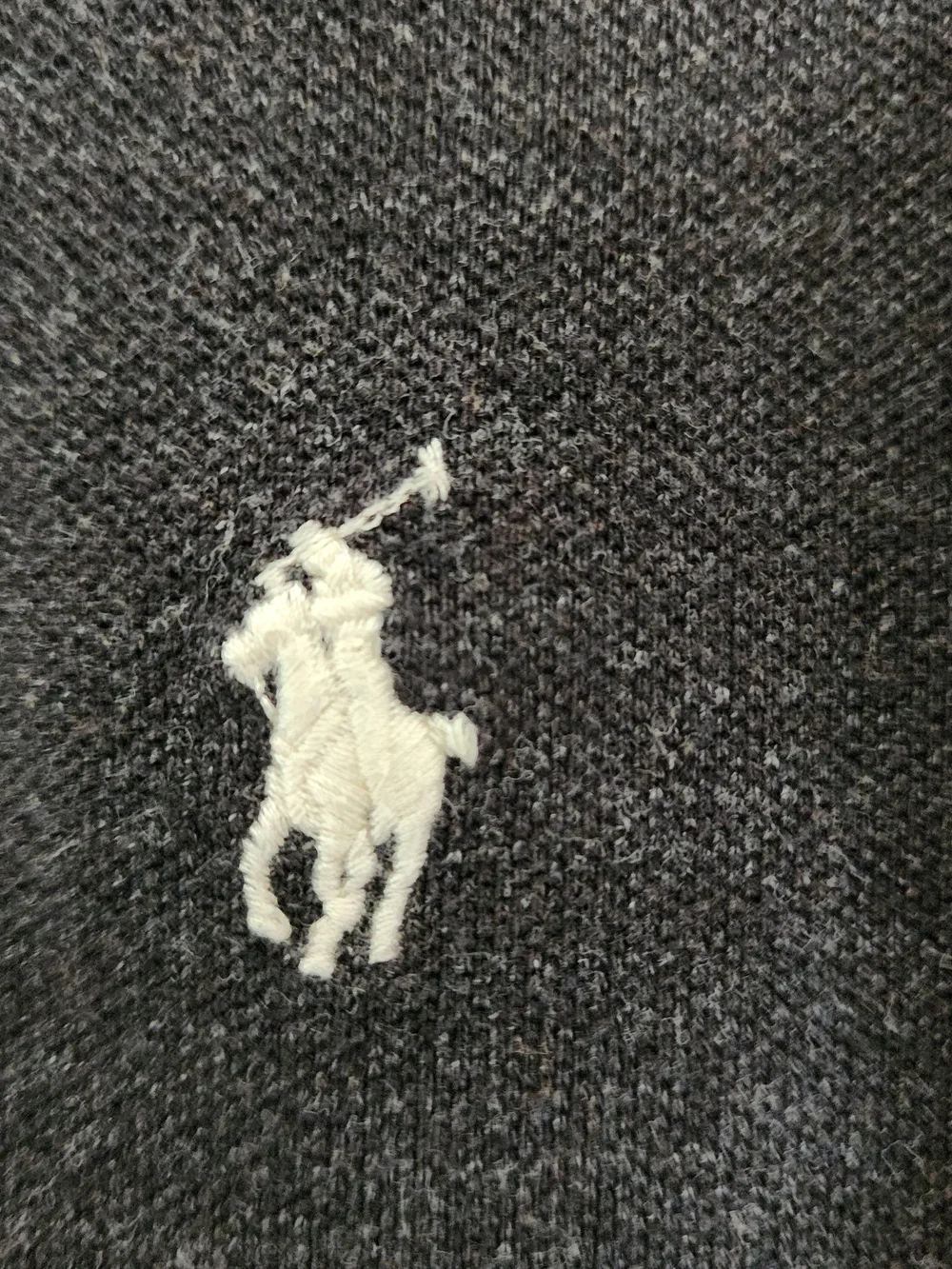Polo Ralph Lauren Classic Fit Charcoal Heather Grey Polo Shirt Size Large